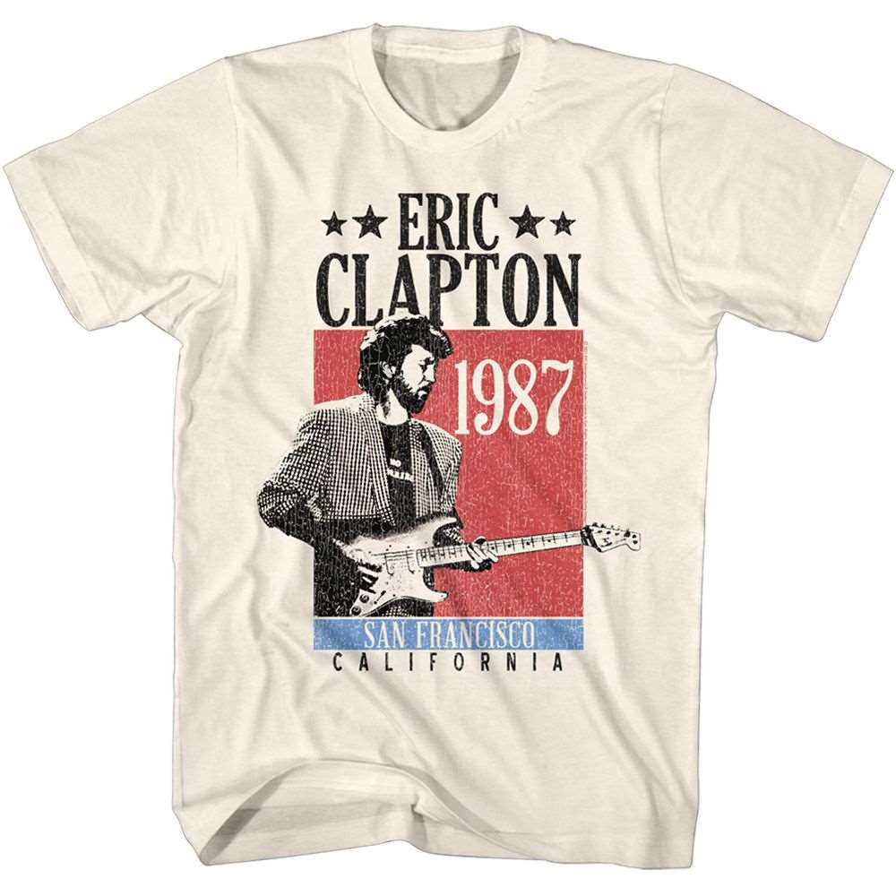 Eric Clapton San Francisco 1987 Official T-Shirt Hoodie, Sweatshirt | CiraTrend.com