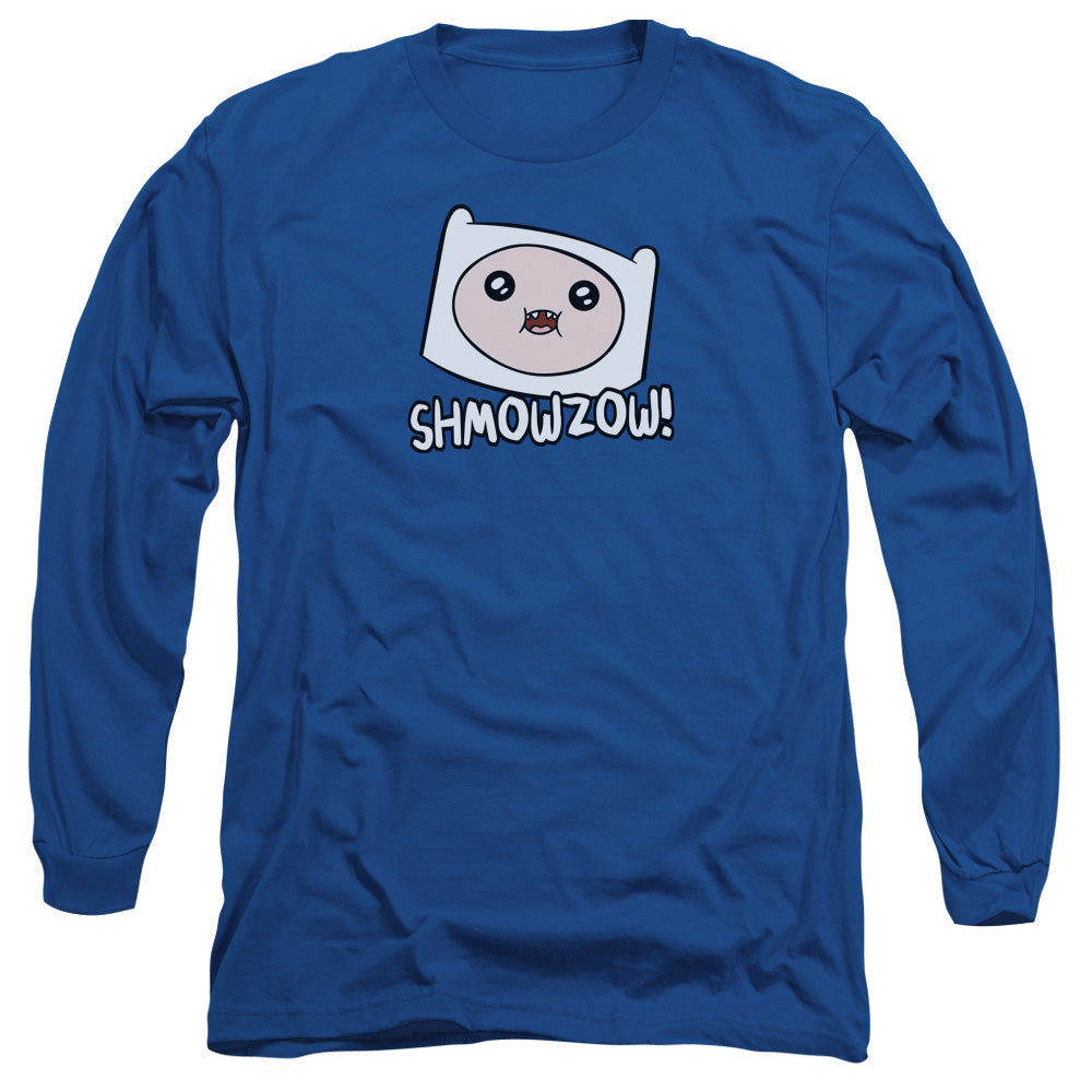 Adventure Time Shmowzow Long Sleeve Shirt Royal Blue T-Shirts, Hoodie, Sweatshirt