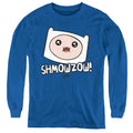Adventure Time Shmowzow Long Sleeve Kids Youth T Shirt Royal Blue Hoodie, Sweatshirt | CiraTrend.com