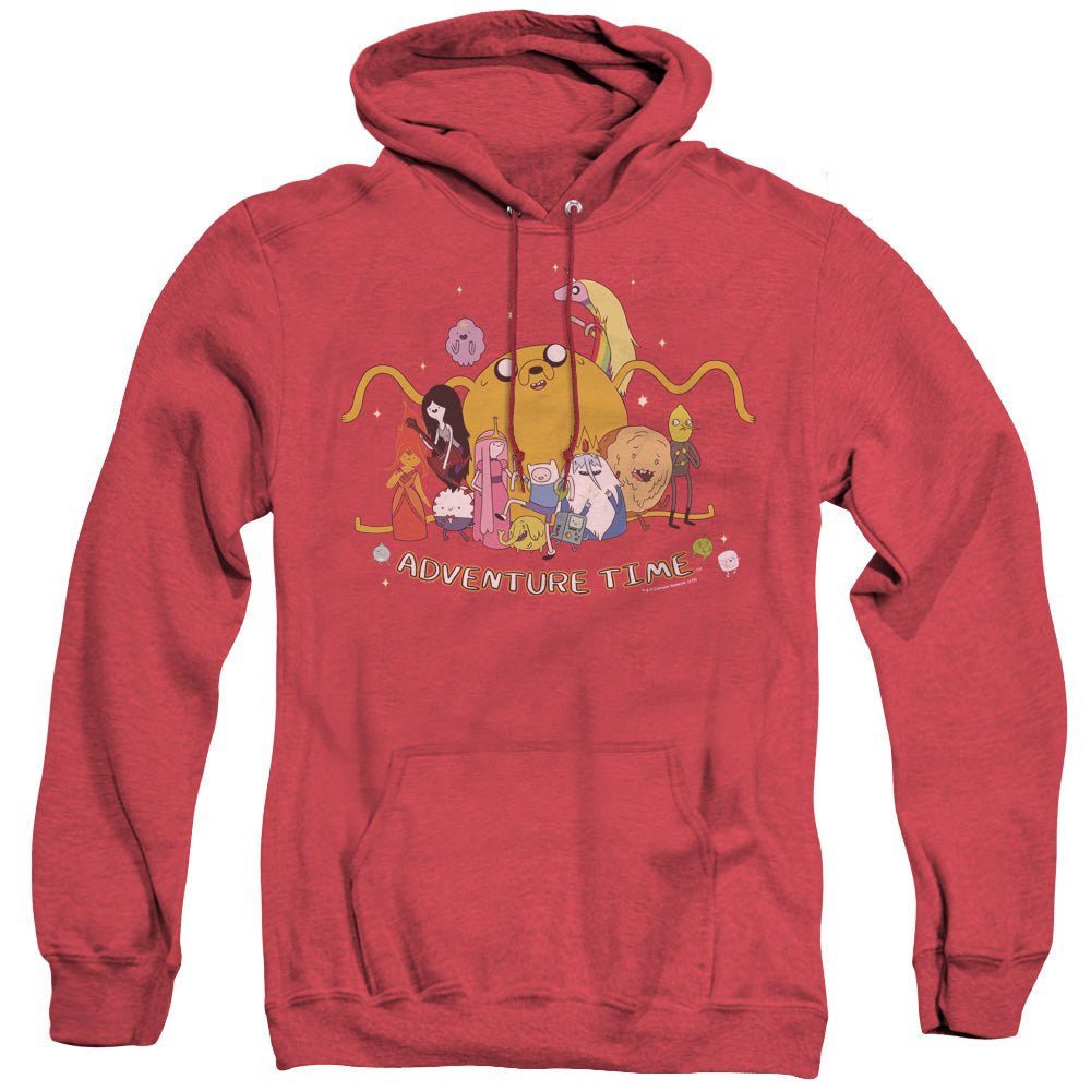 Adventure Time Outstretched Mens Heather Hoodie Red T-Shirts, Sweatshirt | CiraTrend.com (Image 3)