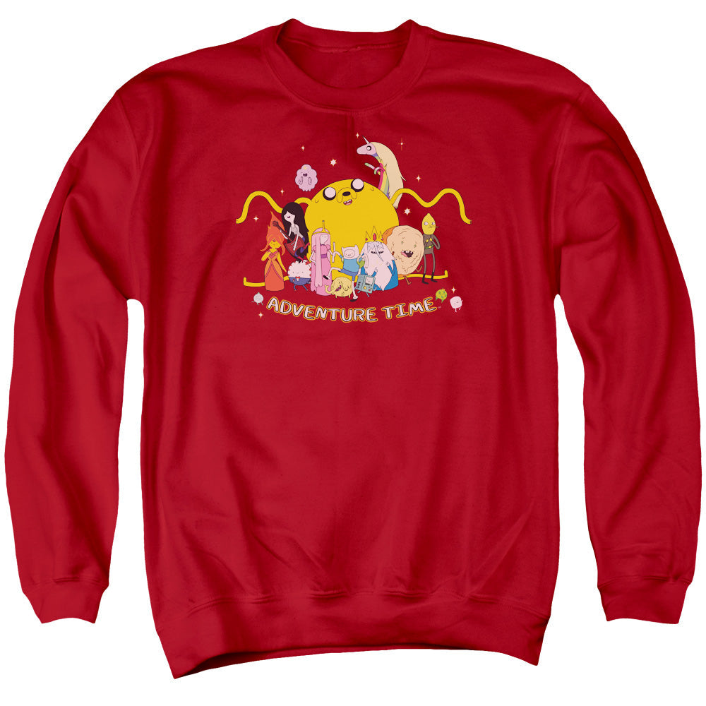 Adventure Time Outstretched Mens Crewneck Sweatshirt Red T-Shirts, Hoodie | CiraTrend.com