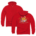Adventure Time Outstretched Back Print Zipper Mens Hoodie Red T-Shirts, Sweatshirt | CiraTrend.com
