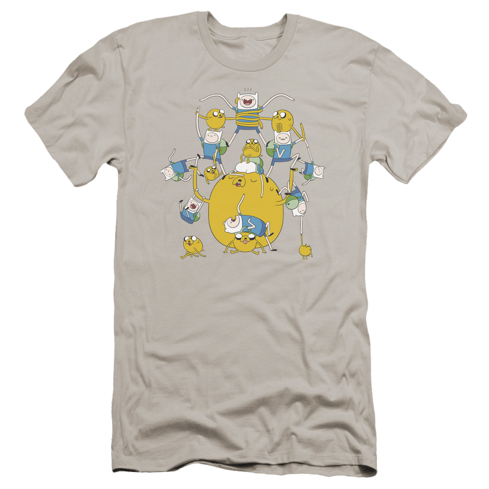 Adventure Time Finn&jake Group - Men's Premium Slim Fit T-Shirt Hoodie, Sweatshirt | CiraTrend.com
