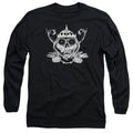 Adventure Time Skull Face Mens Long Sleeve Shirt Black Hoodie, Sweatshirt | CiraTrend.com (Image 1)