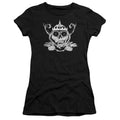 Adventure Time Skull Face Junior Sheer Cap Sleeve Womens T Shirt Black Hoodie, Sweatshirt | CiraTrend.com