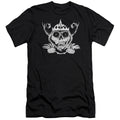 Adventure Time Skull Face Hbo Bella Canvas Slim Fit Black T-Shirts, Hoodie, Sweatshirt