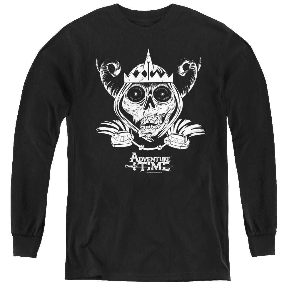 Adventure Time Skull Face - Youth Long Sleeve T-Shirt Hoodie, Sweatshirt | CiraTrend.com