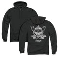Adventure Time Skull Face Back Print Zipper Black T-Shirts, Hoodie, Sweatshirt