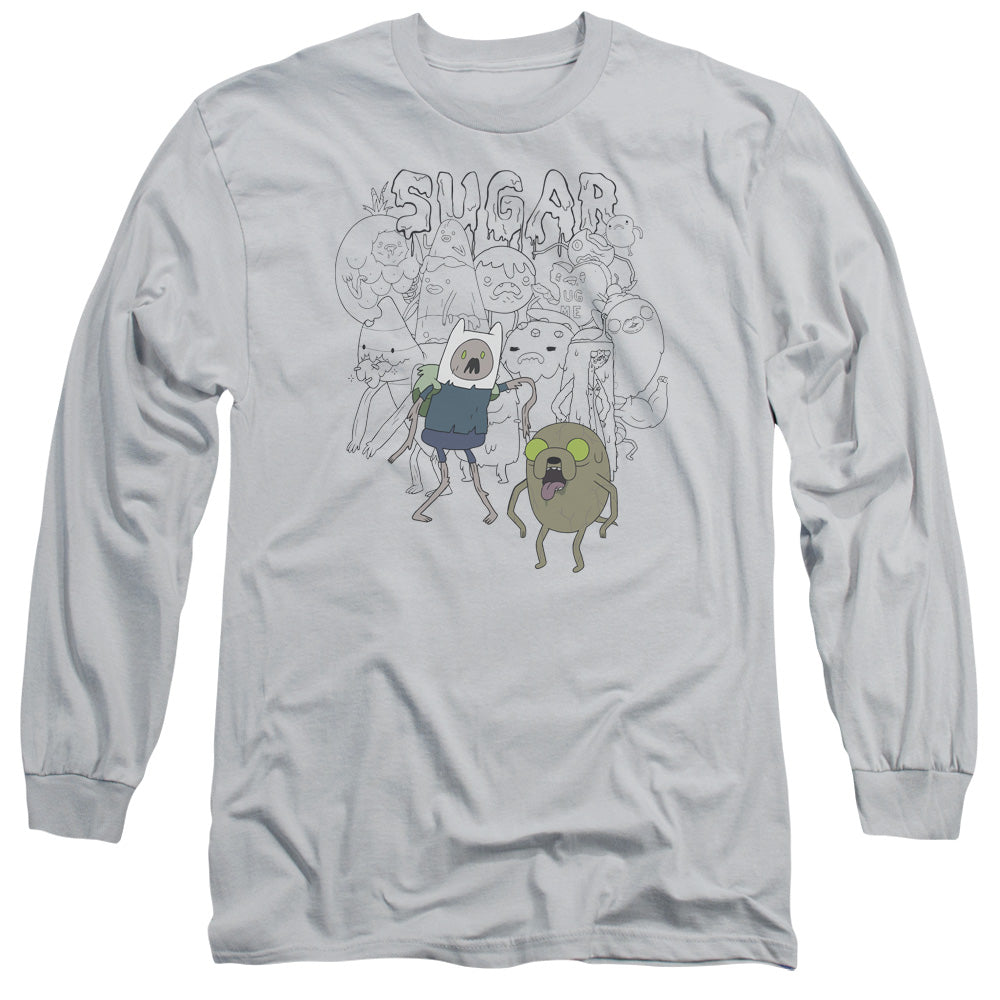 Adventure Time Sugar Zombies Mens Long Sleeve Shirt Silver Hoodie, Sweatshirt | CiraTrend.com