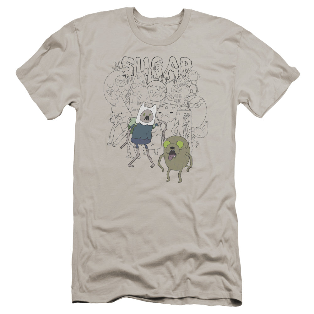Adventure Time Sugar Zombies Bella Canvas Slim Fit Silver T-Shirts, Hoodie, Sweatshirt