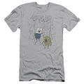 Adventure Time Sugar Zombies Slim Fit Mens T Shirt Silver Hoodie, Sweatshirt | CiraTrend.com