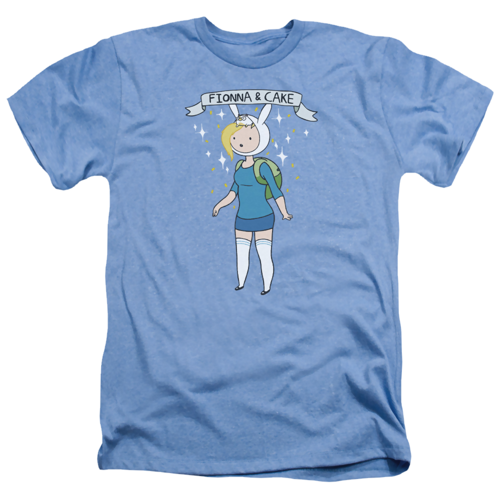 Adventure Time Fionna & Cake - Men's Heather T-Shirt Hoodie, Sweatshirt | CiraTrend.com