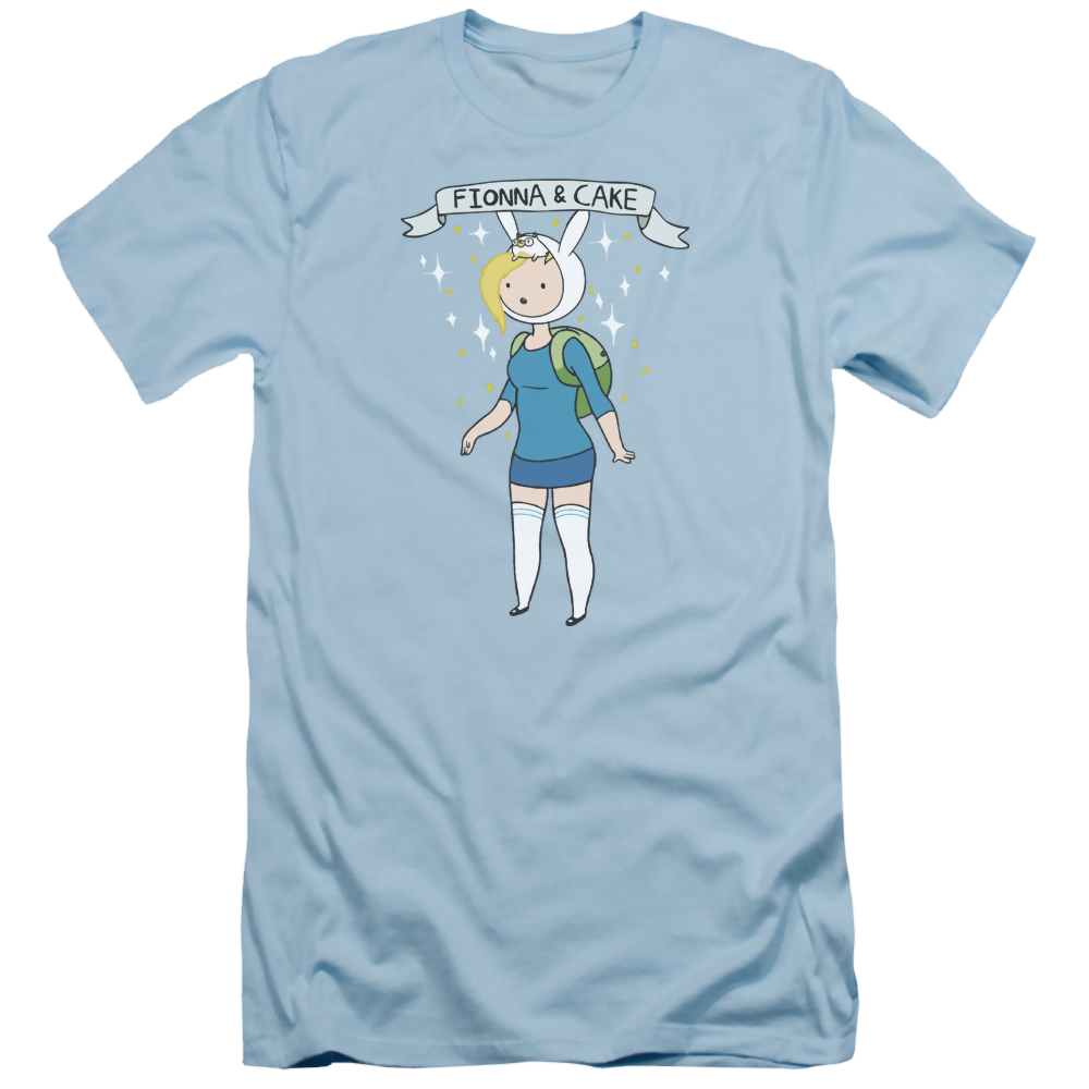 Adventure Time Fionna & Cake - Men's Slim Fit T-Shirt Hoodie, Sweatshirt | CiraTrend.com