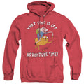 Adventure Time Ride Bump Mens Heather Hoodie Red T-Shirts, Sweatshirt | CiraTrend.com (Image 1)