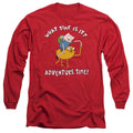 Adventure Time Ride Bump Mens Long Sleeve Shirt Red Hoodie, Sweatshirt | CiraTrend.com (Image 1)