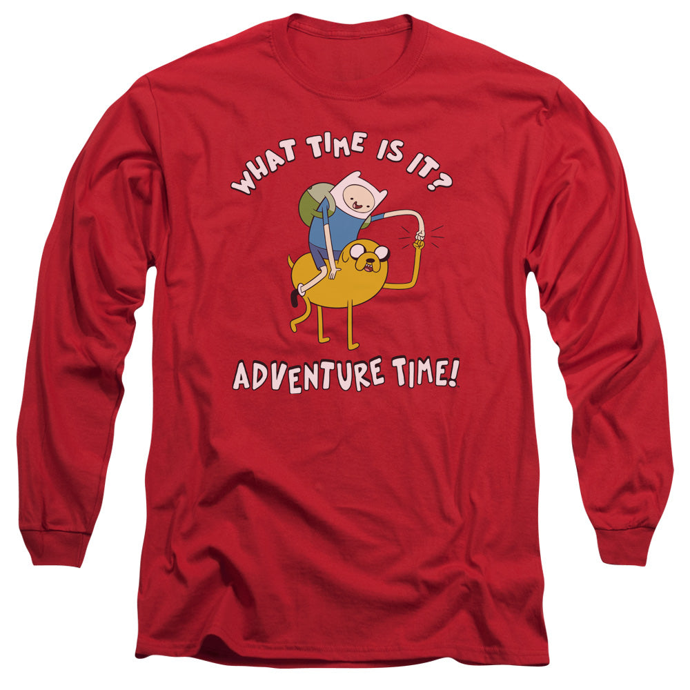 Adventure Time Ride Bump Mens Long Sleeve Shirt Red Hoodie, Sweatshirt | CiraTrend.com (Image 1)