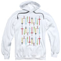 Adventure Time Swords Mens Hoodie White T-Shirts, Sweatshirt | CiraTrend.com (Image 1)