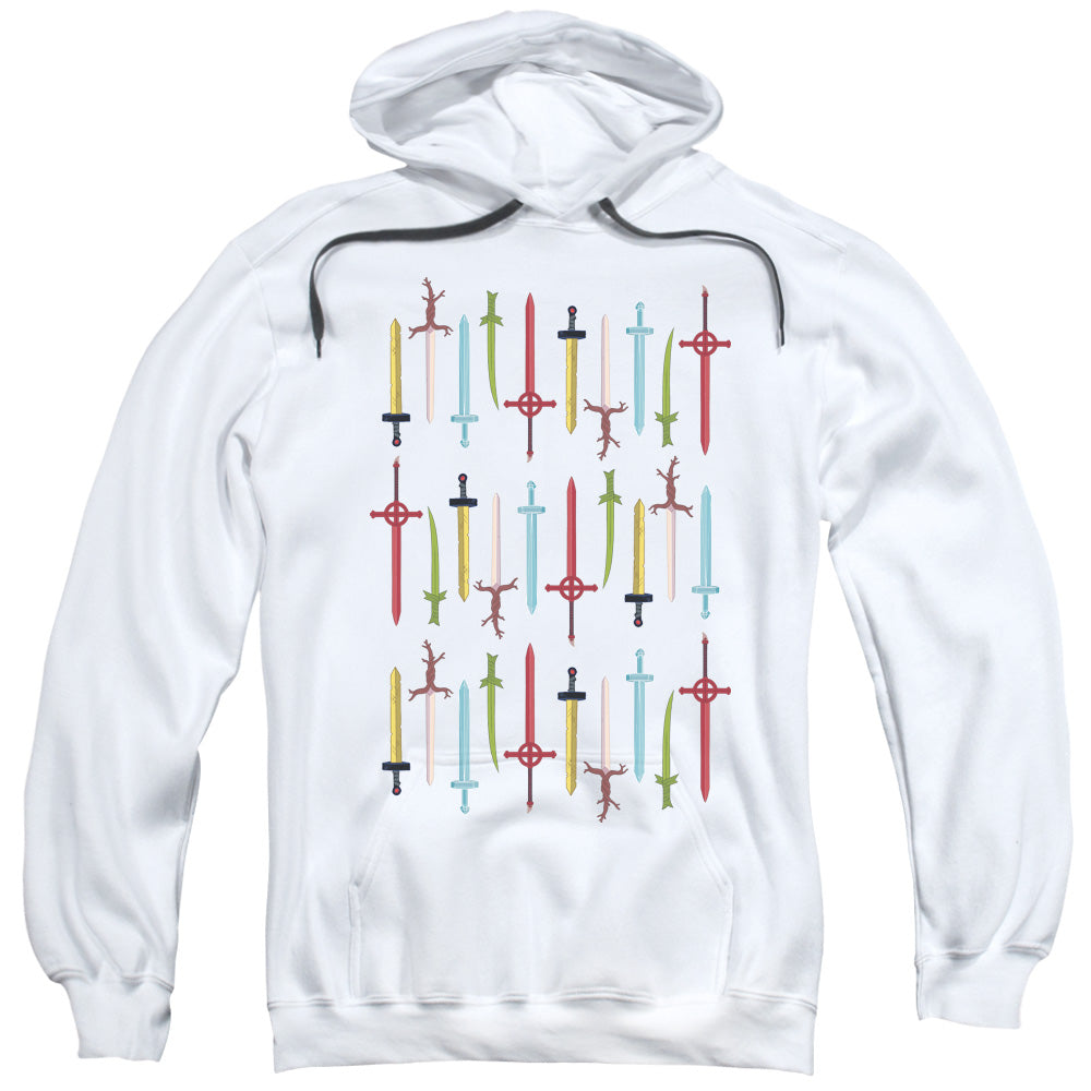 Adventure Time Swords Mens Hoodie White T-Shirts, Sweatshirt | CiraTrend.com (Image 1)