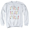 Adventure Time Swords Mens Crewneck Sweatshirt White T-Shirts, Hoodie | CiraTrend.com