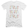 Adventure Time Swords Premium Bella Canvas Slim Fit Mens T Shirt White Hoodie, Sweatshirt | CiraTrend.com