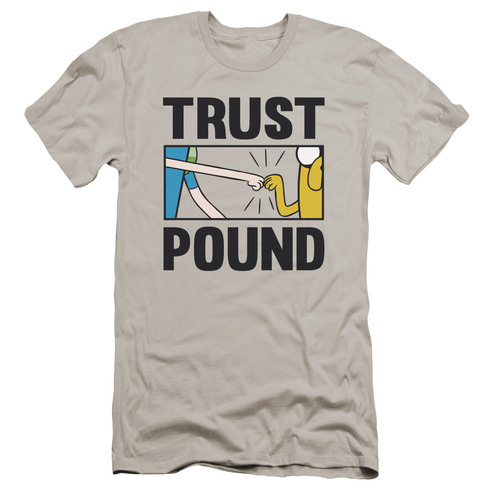 Adventure Time Trust Pound Premium Bella Canvas Slim Fit Mens T Shirt Silver Hoodie, Sweatshirt | CiraTrend.com