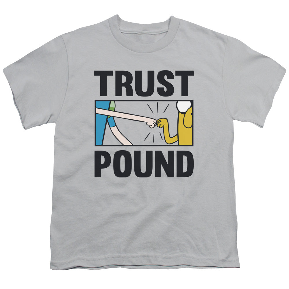 Adventure Time Trust Pound Kids Youth T Shirt Silver Hoodie, Sweatshirt | CiraTrend.com