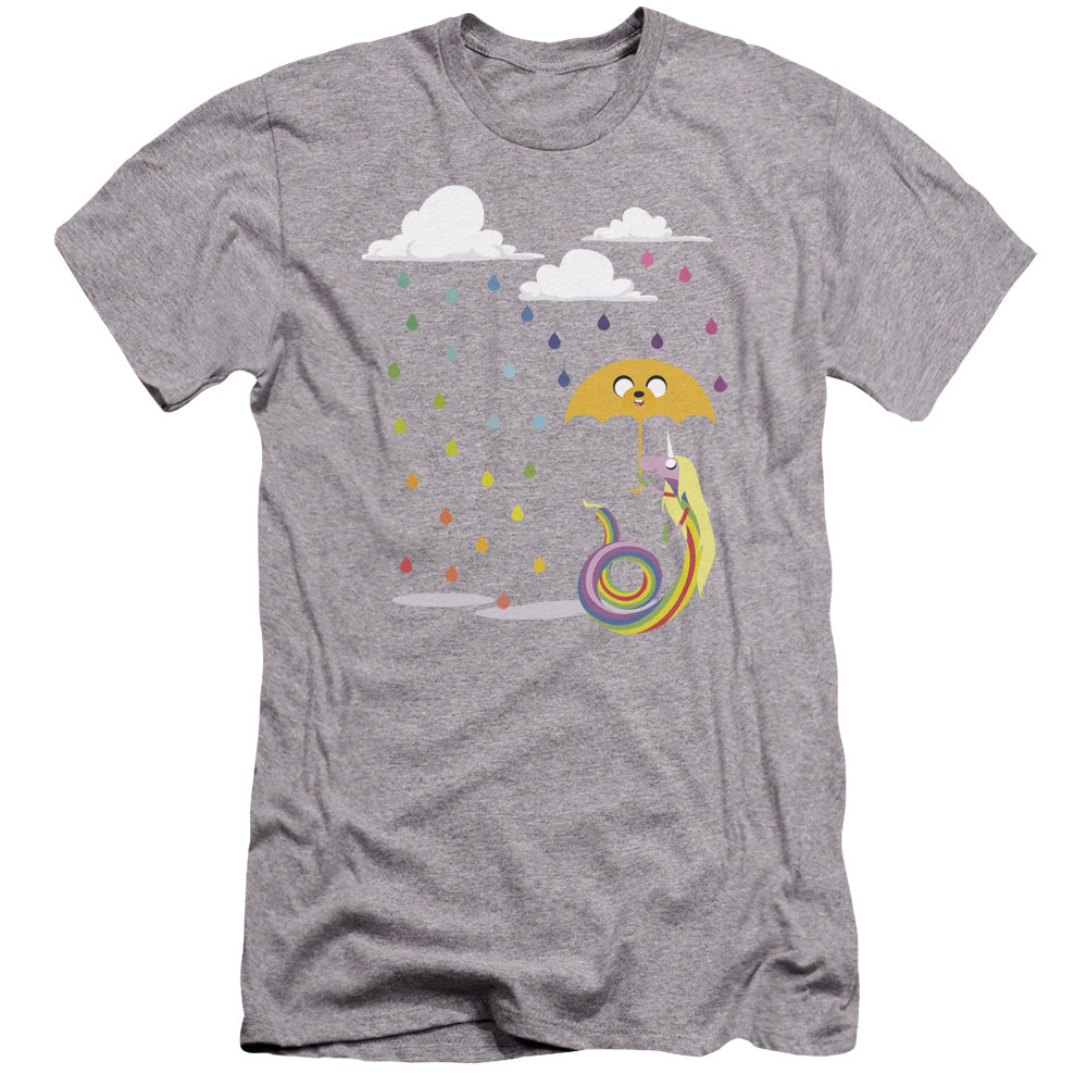 Adventure Time Lady in the Rain Premium Bella Canvas Slim Fit Mens T Shirt Athletic Heather Hoodie, Sweatshirt