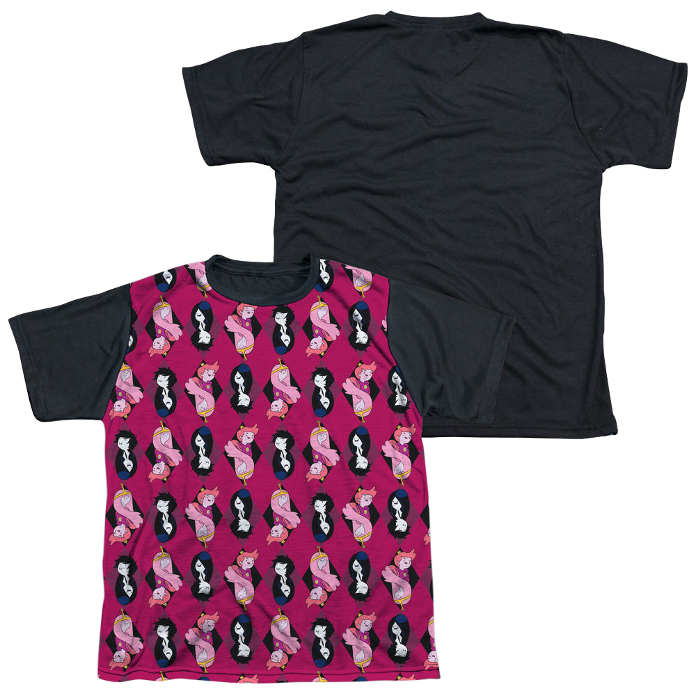 Adventure Time Allover Diamonds - Youth Black Back T-Shirt Hoodie, Sweatshirt | CiraTrend.com