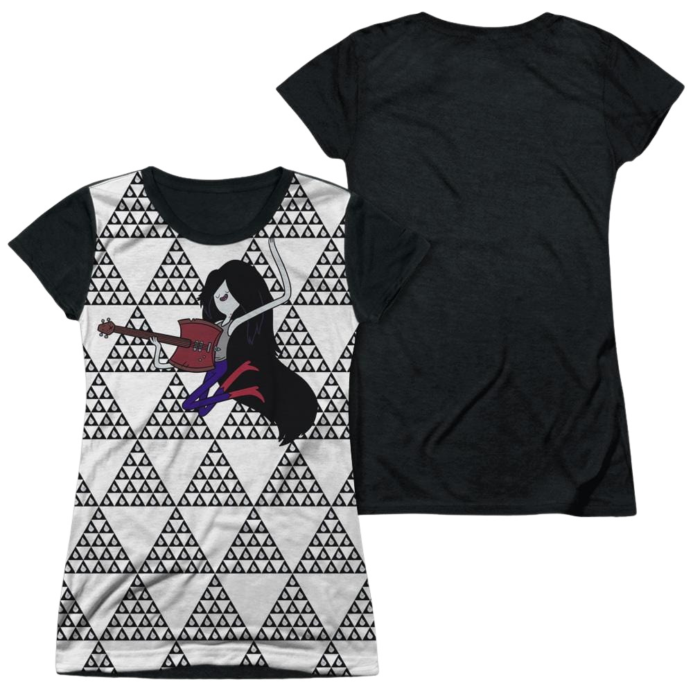 Adventure Time Marcy Triangles - Juniors Black Back T-Shirt Hoodie, Sweatshirt | CiraTrend.com
