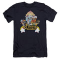Amazing World of Gumball Elmore Junior High Premium Bella Canvas Slim Fit Mens T Shirt Navy Blue Hoodie, Sweatshirt