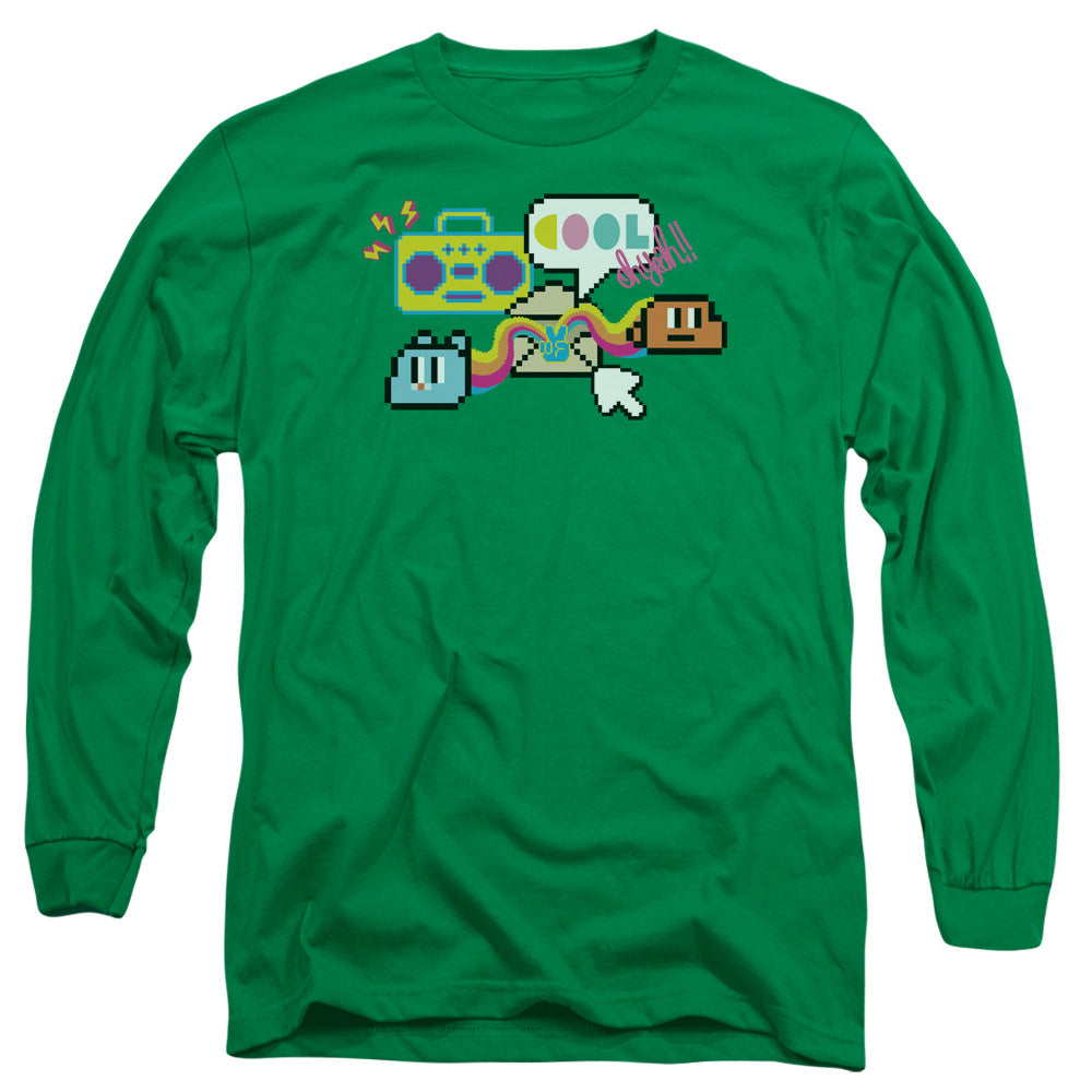Amazing World Of Gumball Cool Oh Yeah Mens Long Sleeve Shirt Kelly Green Hoodie, Sweatshirt | CiraTrend.com (Image 1)