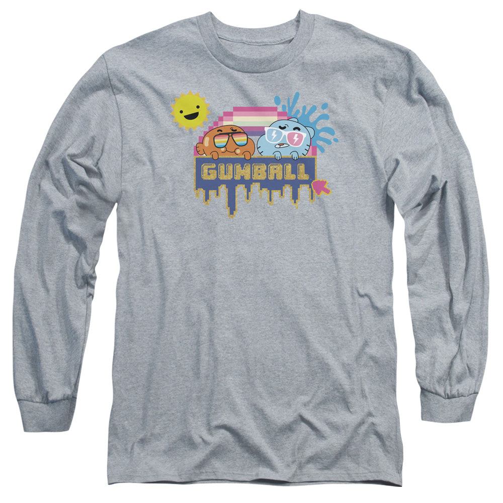 Amazing World Of Gumball Sunshine Mens Long Sleeve Shirt Athletic Heather Hoodie, Sweatshirt | CiraTrend.com (Image 2)