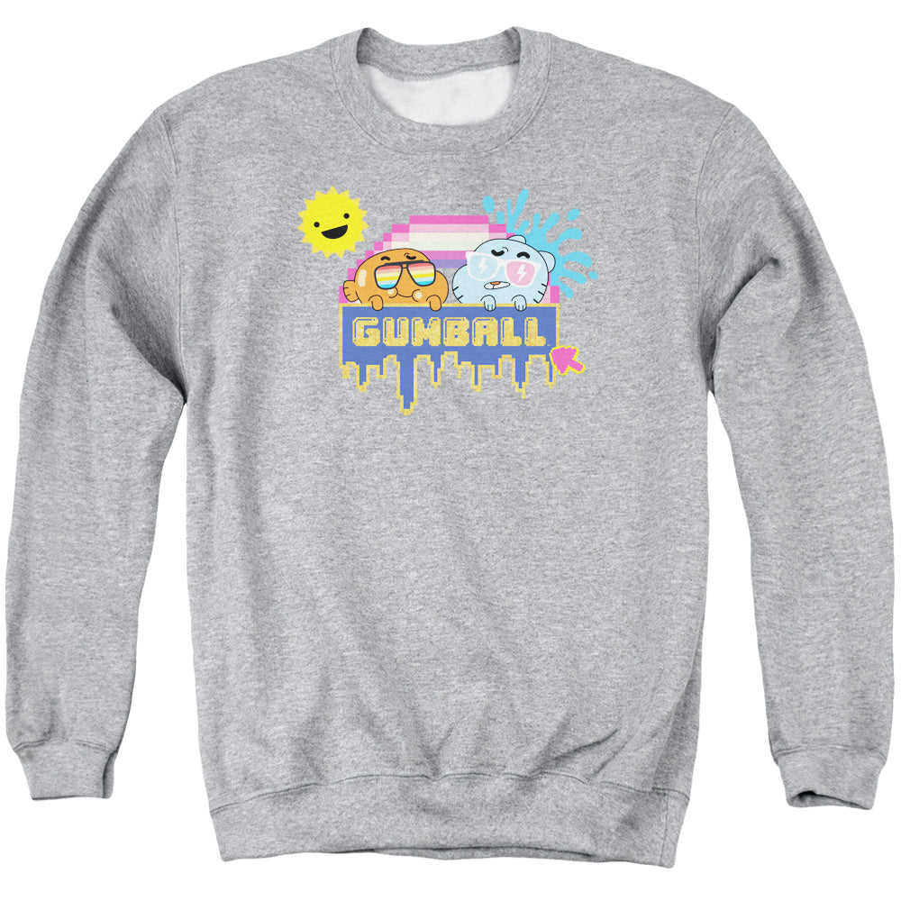 Amazing World of Gumball Sunshine Mens Crewneck Sweatshirt Athletic Heather T-Shirts, Hoodie | CiraTrend.com