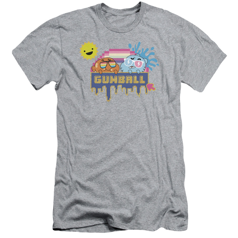 Amazing World of Gumball Sunshine Slim Fit Mens T Shirt Athletic Heather Hoodie, Sweatshirt | CiraTrend.com