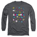 Amazing World Of Gumball Fun Drops Mens Long Sleeve Shirt Charcoal Hoodie, Sweatshirt | CiraTrend.com (Image 1)