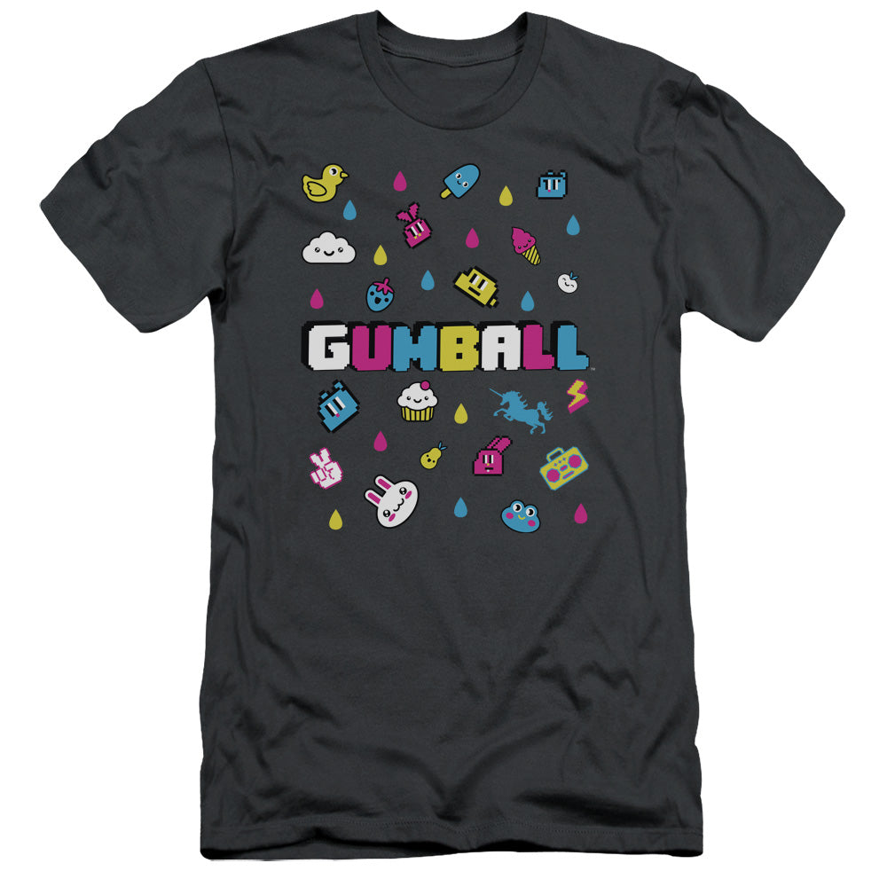Amazing World Gumball Fun Drops Slim Fit Charcoal T-Shirts, Hoodie, Sweatshirt