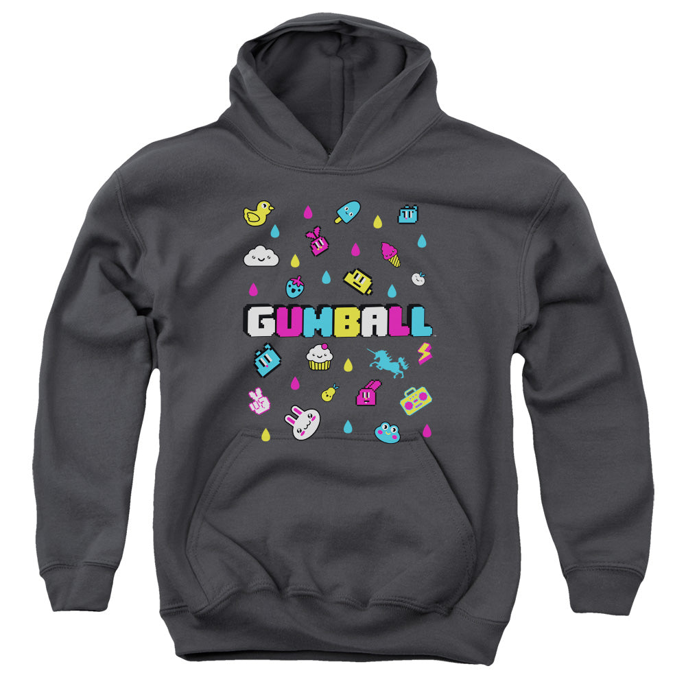 Amazing World of Gumball Fun Drops Kids Youth Hoodie Charcoal T-Shirts, Sweatshirt | CiraTrend.com