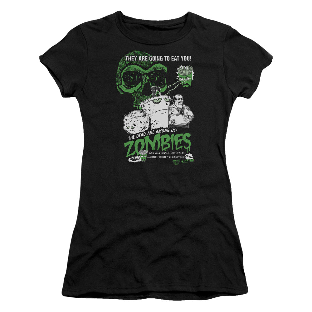 Aqua Teen Hunger Force Zombies Junior Sheer Cap Sleeve Womens T Shirt Black Hoodie, Sweatshirt | CiraTrend.com