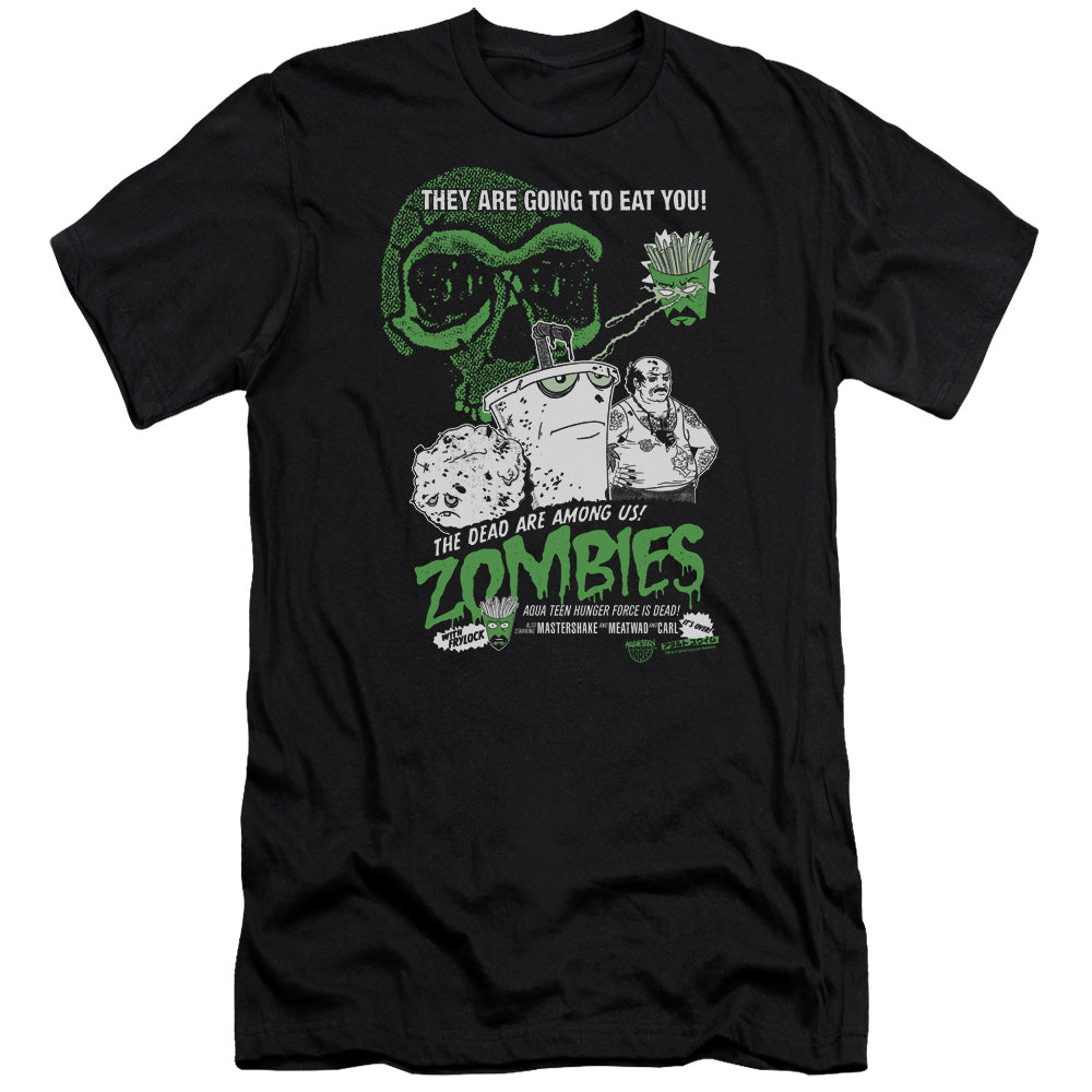 Aqua Teen Hunger Force Zombies Premium Bella Canvas Slim Fit Mens T Shirt Black Hoodie, Sweatshirt | CiraTrend.com
