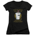 Aqua Teen Hunger Force Stop Junior Sheer Cap Sleeve V Neck Womens T Shirt Black Hoodie, Sweatshirt | CiraTrend.com