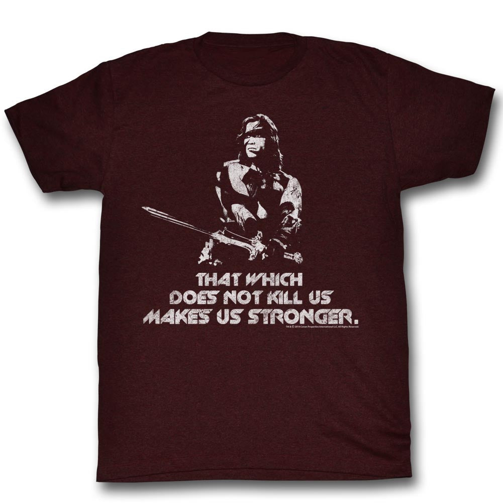 Conan S S Stronger Heather Vintage Maroon Heather T-Shirts, Hoodie, Sweatshirt