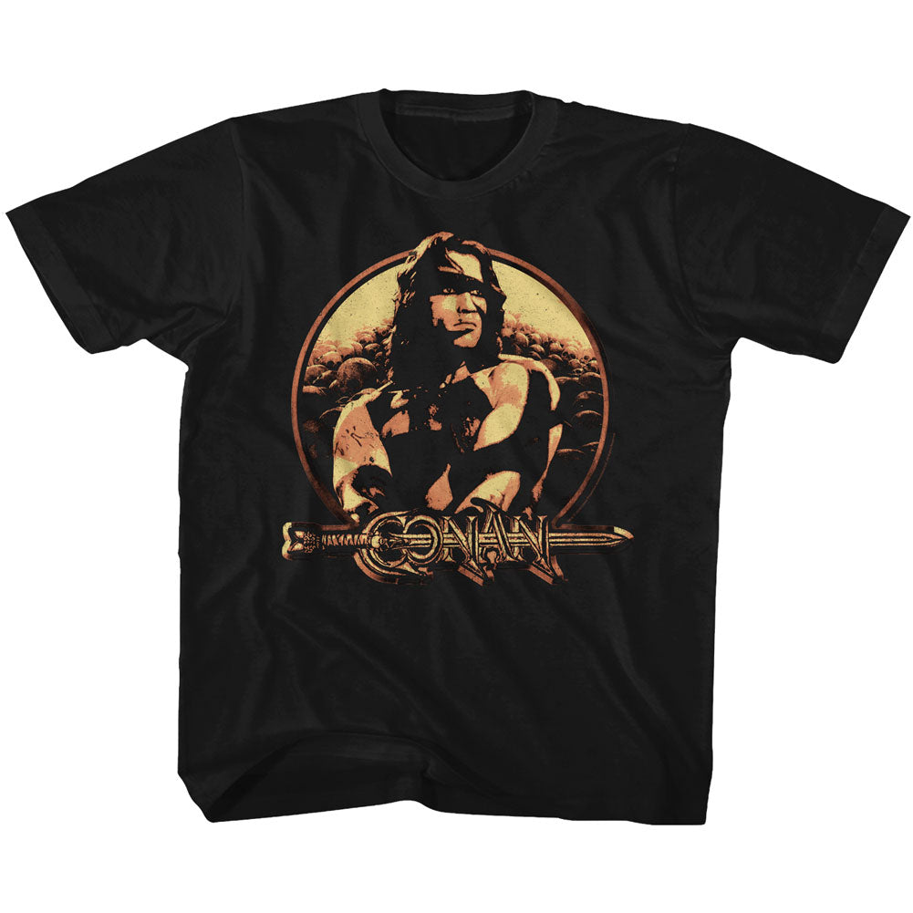 Conan S S Shield Solid Black T-Shirts, Hoodie, Sweatshirt