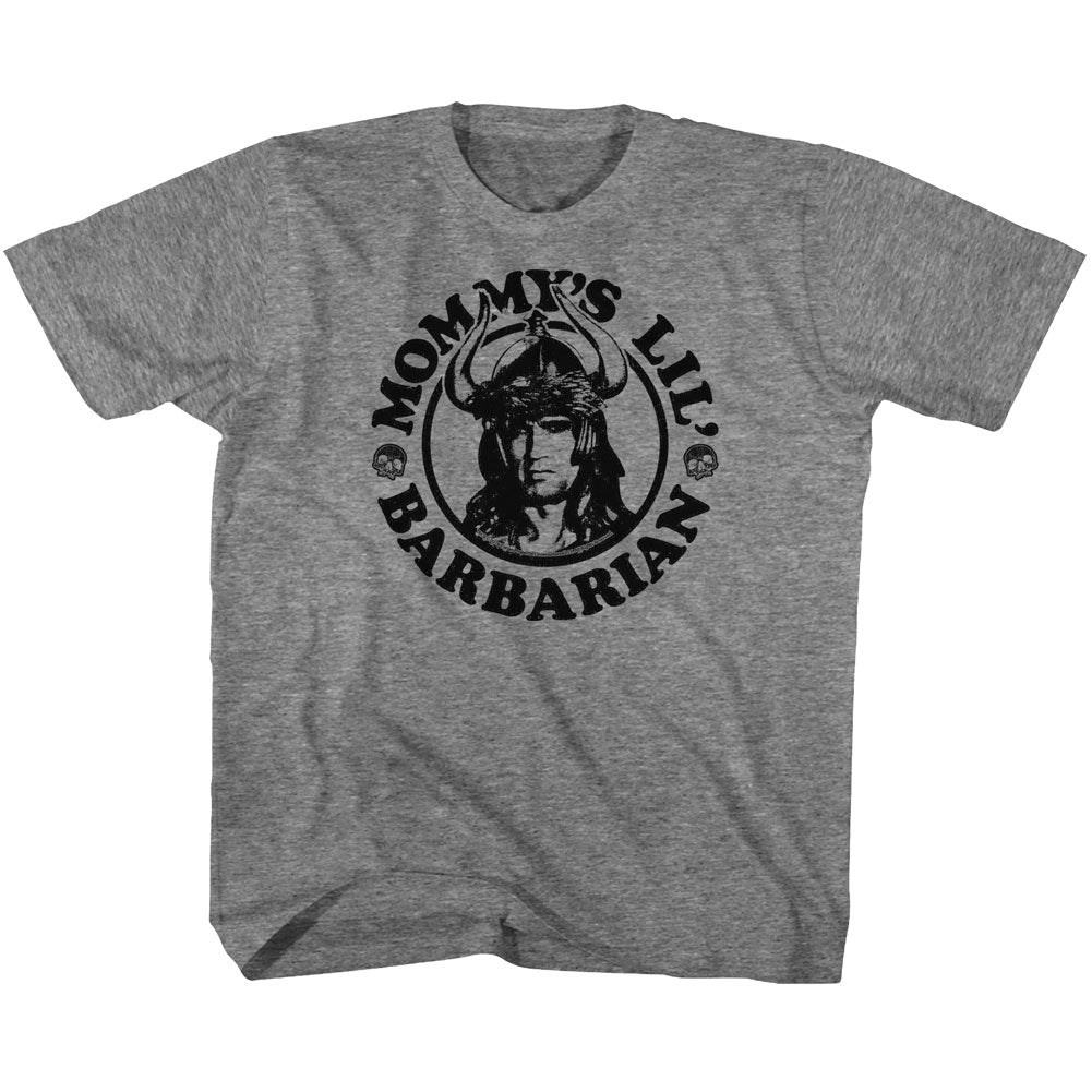 Conan Toddler S/S T-Shirt - Mommy'S Barbarian - Heather Graphite Heather Hoodie, Sweatshirt | CiraTrend.com