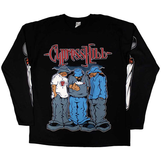 Cypress Hill | Official Long Sleeve Band T-Shirt | Blunted (Sleeve Print)