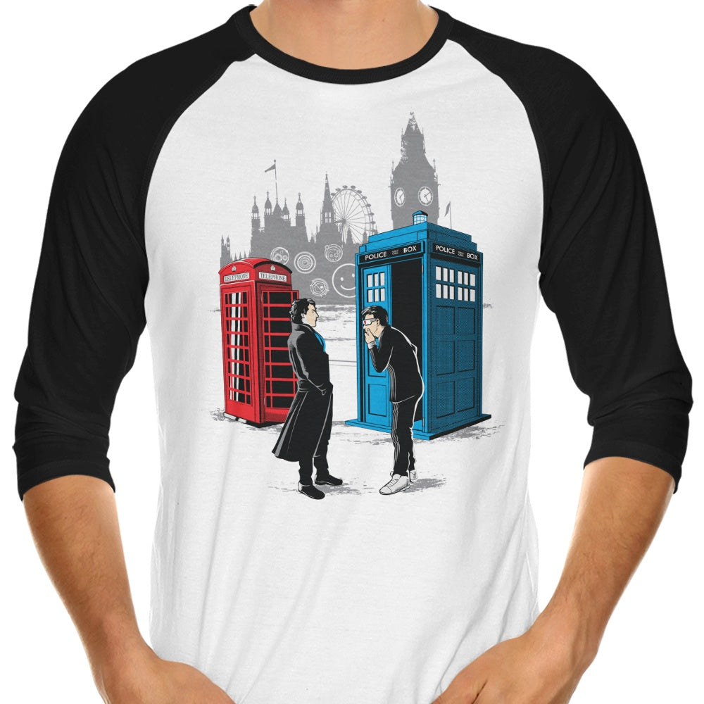 Cabins Collide - 3/4 Sleeve Raglan T-Shirt Hoodie, Sweatshirt | CiraTrend.com (Image 1)