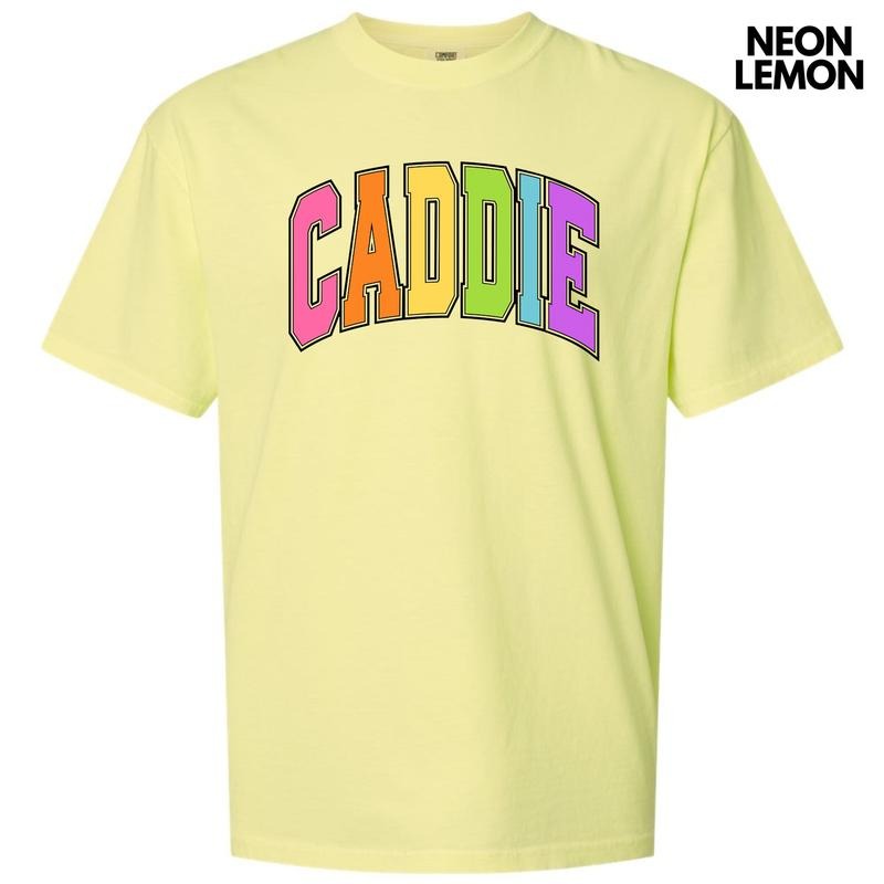 Caddie Varsity Letter Comfort Colors T-Shirt 'NLB' Hoodie, Sweatshirt | CiraTrend.com