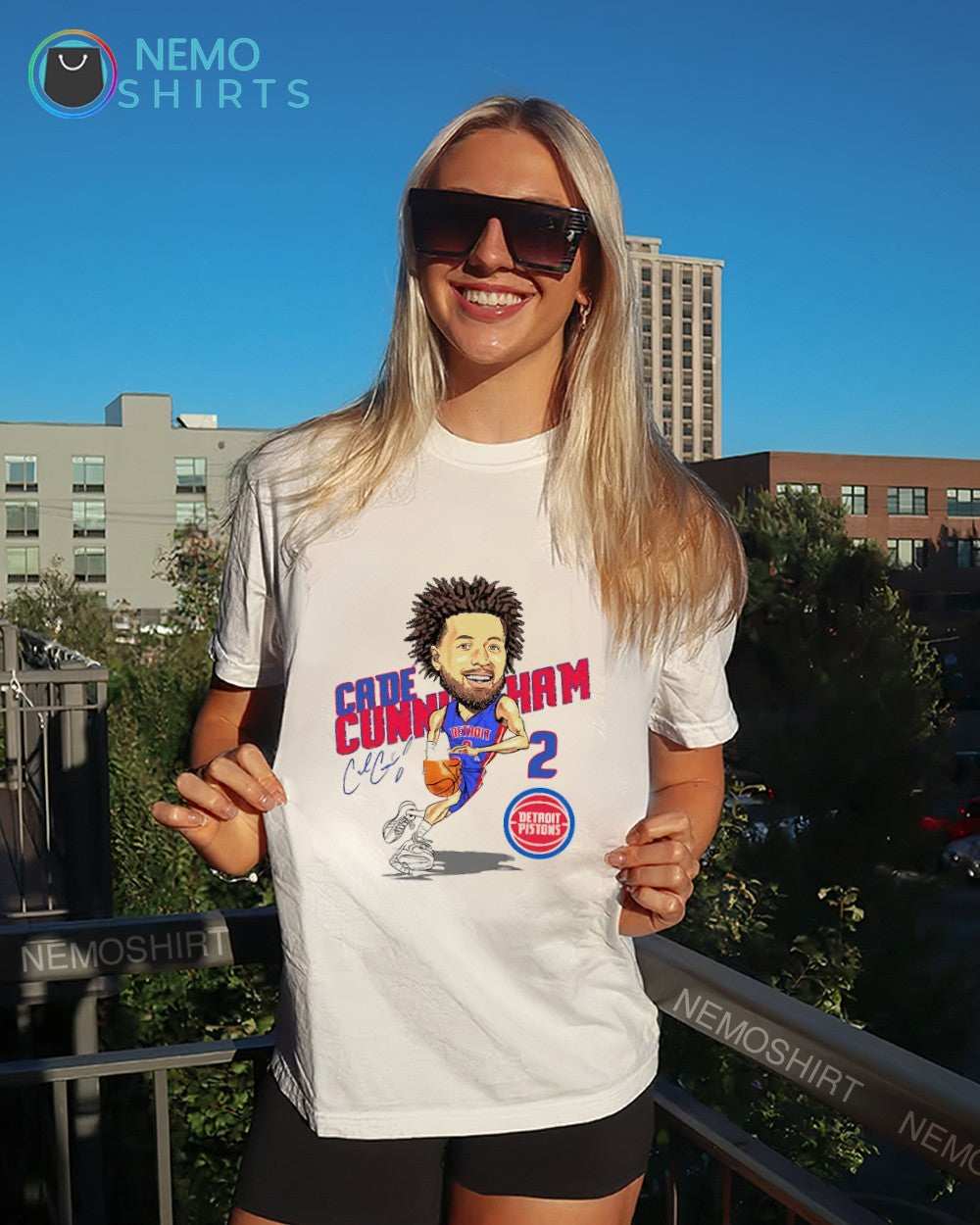 Cade Cunningham Detroit Pistons caricature player shirt