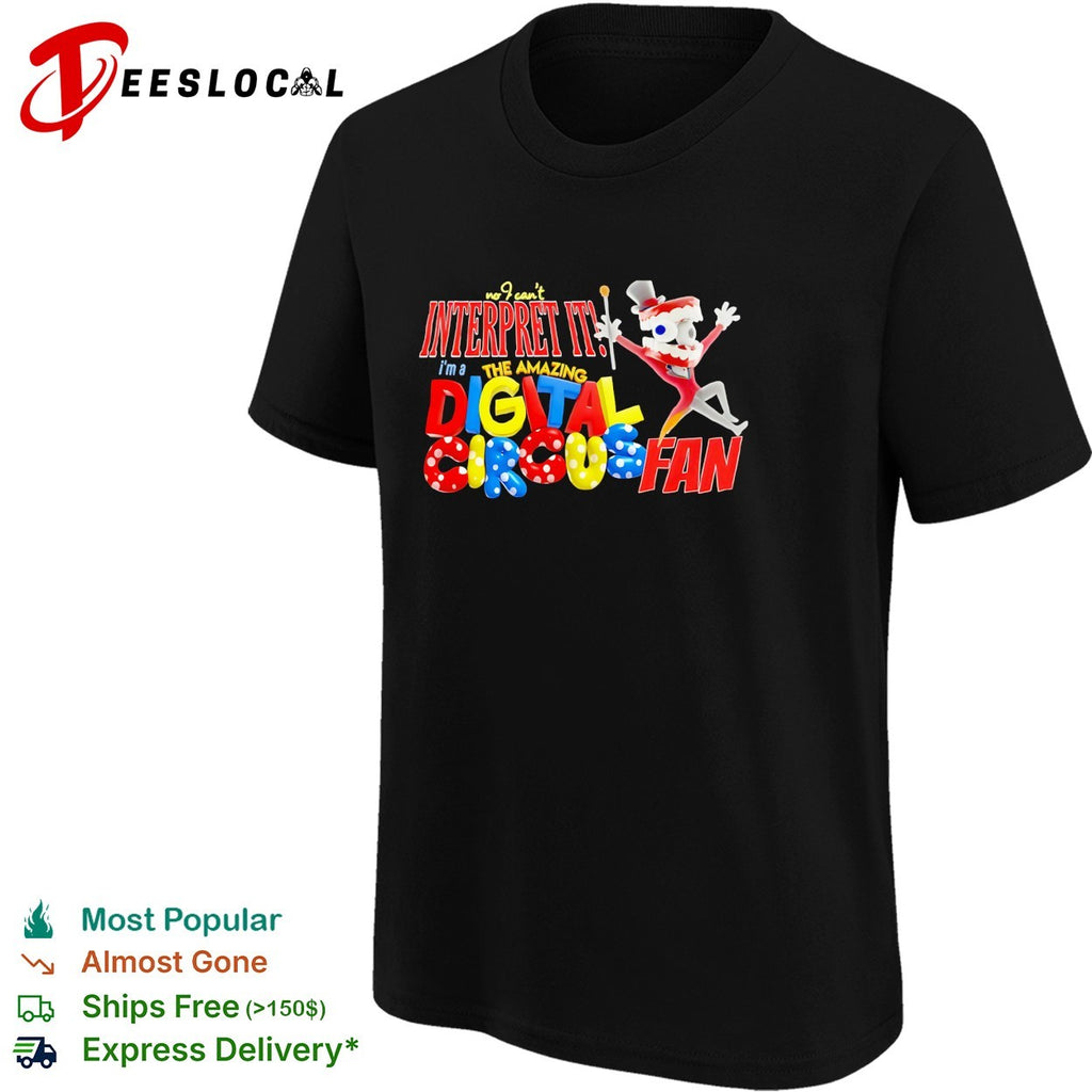 Caine jumping The Amazing Digital Circus fan shirt