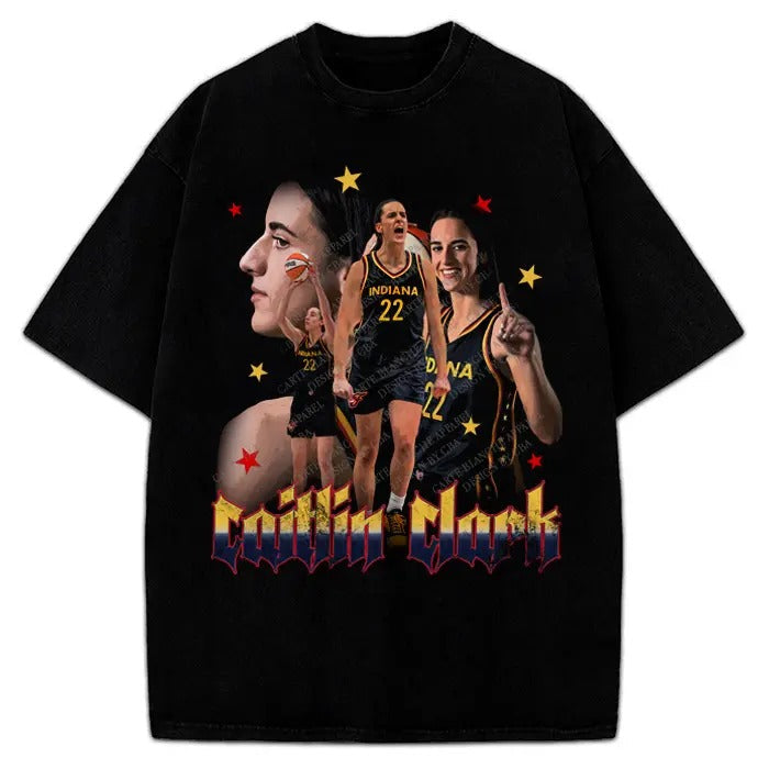 Caitlin Clark Fever T-Shirt Indiana Basketball Fan Art Graphic Tee Crewneck Cotton Hoodie, Sweatshirt | CiraTrend.com