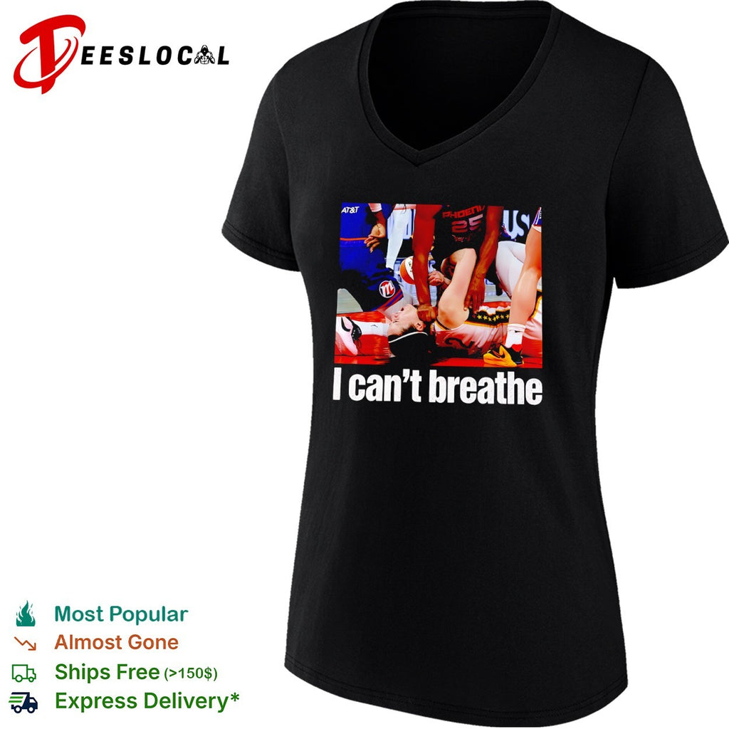 Caitlin Clark Indiana Fever WNBA I can’t breathe shirt